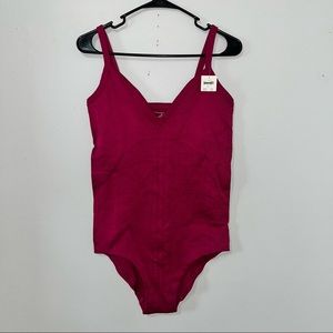 NWT Free people maroon bodysuit size M/L